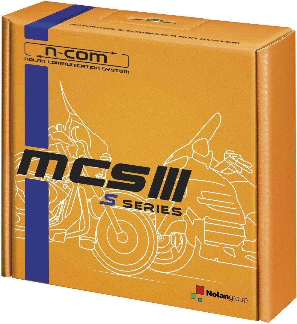 Motorradhelm N-Com MCS III S Kommunikationssystem Einzelset