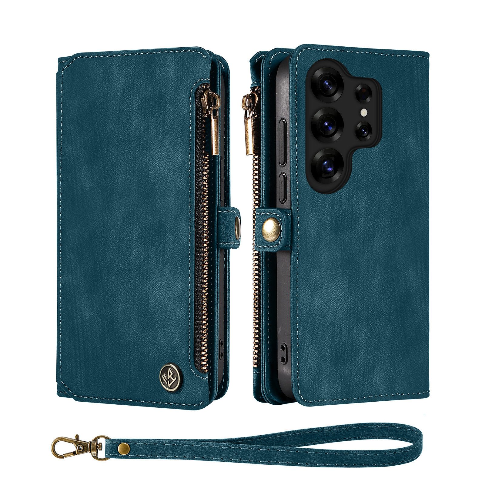 Tec-Expert Handyhülle Geldbörse Hülle mit RFID Schutz für Samsung Galaxy S25 Ultra 6.8 Zoll, 6.8, Klapphülle Cover Case mit Kartenfach Geldfach Münzfach