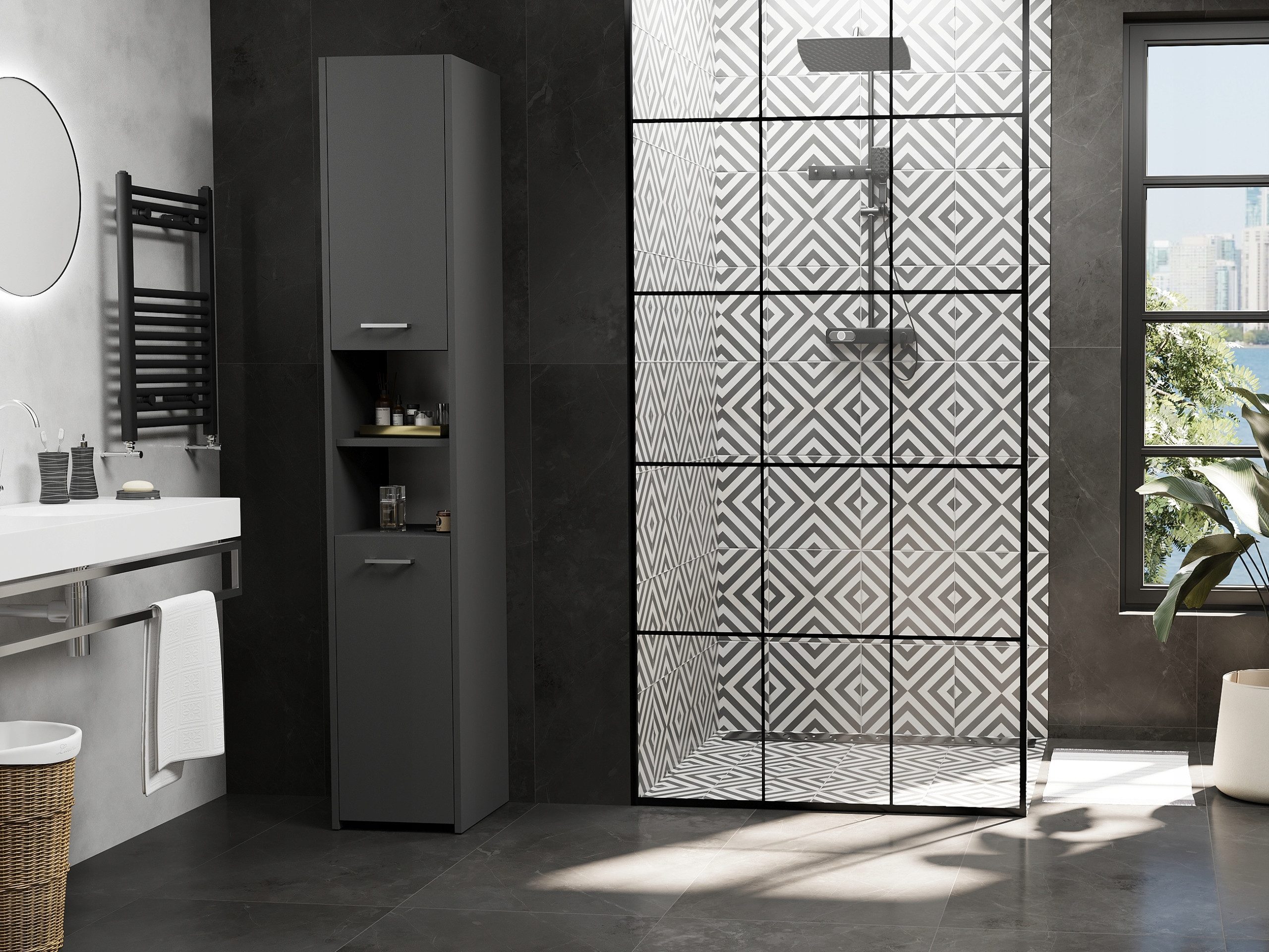 Home Collective Badmöbel-Set Badschrank, Badregal mit günstig online kaufen