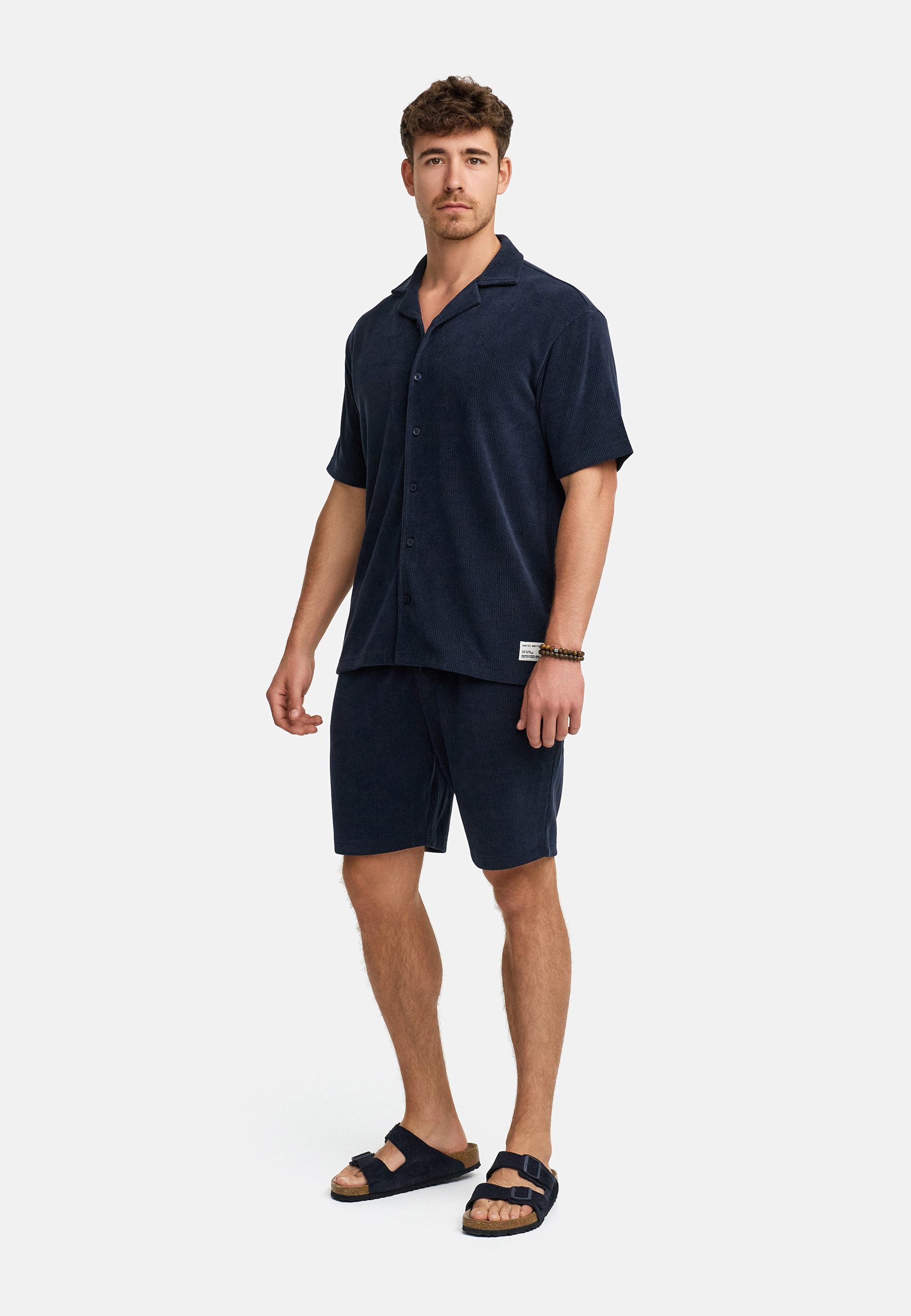 INDICODE Freizeitanzug Herren INZandro Shirt Herrenshorts Set (Set), mit strukturierter Stoffqualität für eine besondere Haptik
