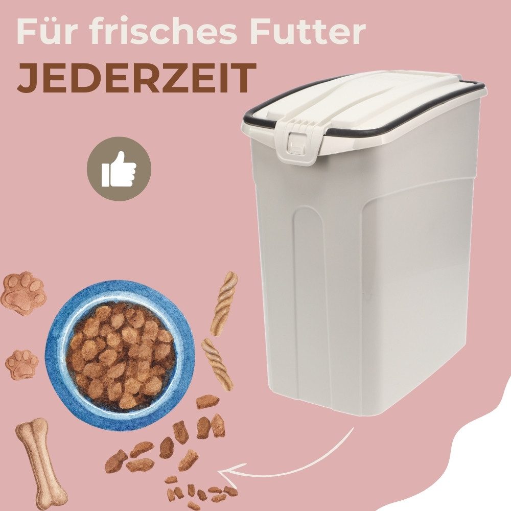 GarPet Futterbehälter Futtertonne Luftdicht Hund Katze Hundefutter Trocken Futter Box 13 L