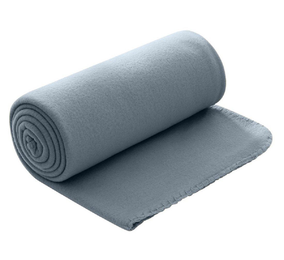 Wohndecke Polar-Fleece ca. 130x160, wometo, OEKO-TEX®, Fleecedecke mit Kett günstig online kaufen