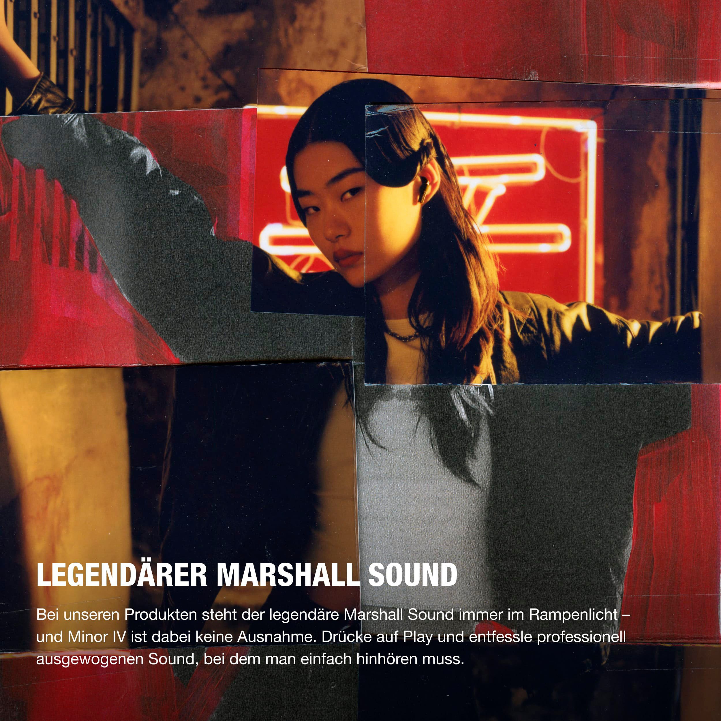 Marshall Minor IV True Wireless wireless In-Ear-Kopfhörer (Multi-Point-Verbindung, True Wireless, integrierte Steuerung für Anrufe und Musik, Bluetooth)