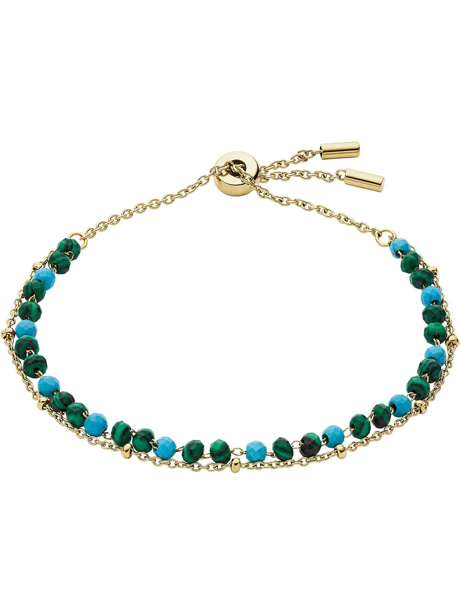 Armband Fossil Damen-Armband Edelstahl Lapislazuli