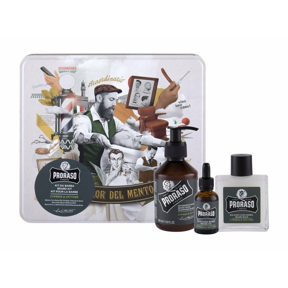 PRORASO Haarshampoo Cypress Vetyver Beard Wash 200ml Shampoo