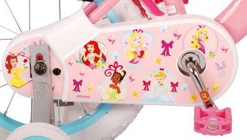 Volare Kinderfahrrad Disney Princess - Mädchen - 14 Zoll - Rosa - Zweihandbremsen, bis 60 kg, 85% zusammengebaut, 3,5 -5Jahre