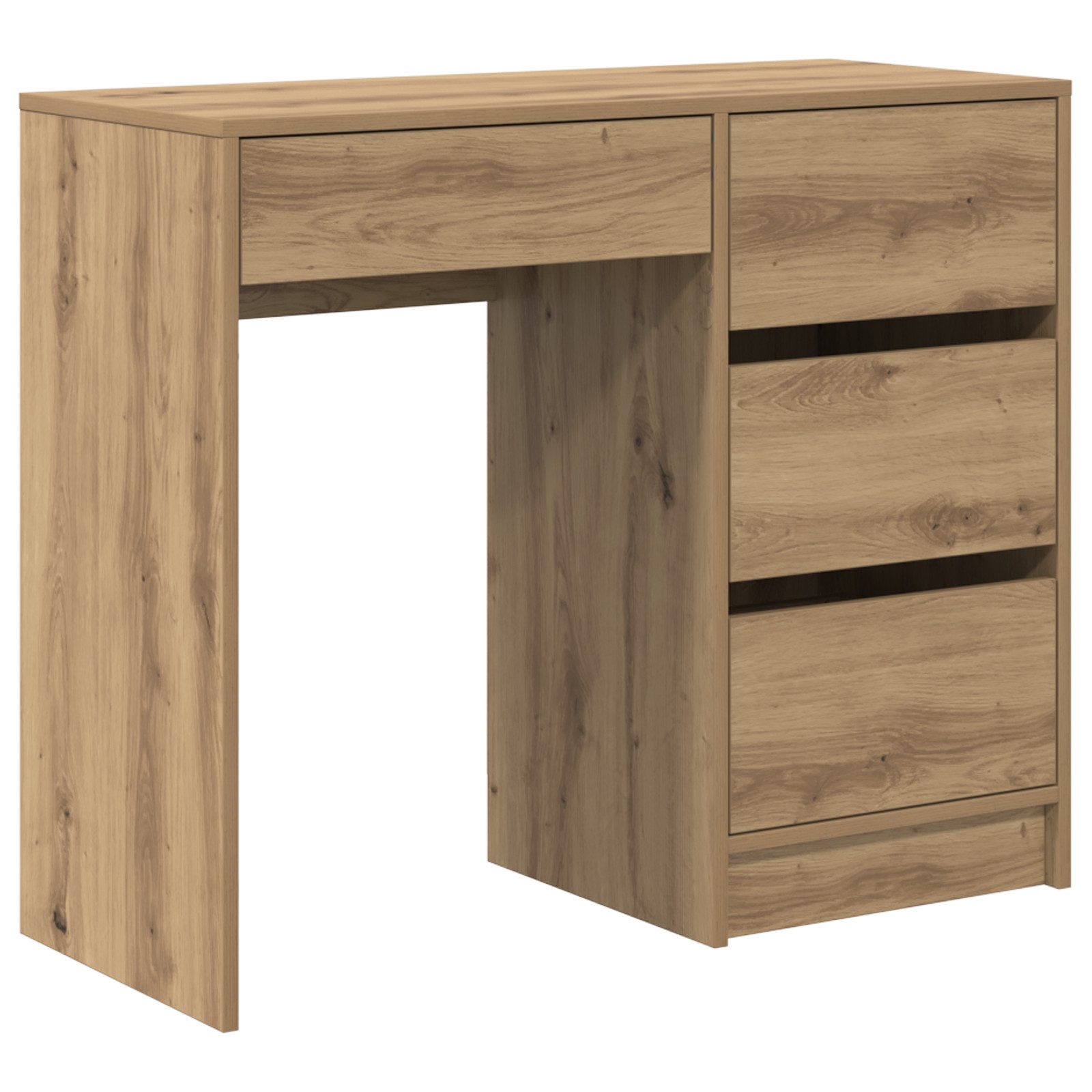 vidaXL Schreibtisch Brauner Schreibtisch Artisan Eiche günstig online kaufen