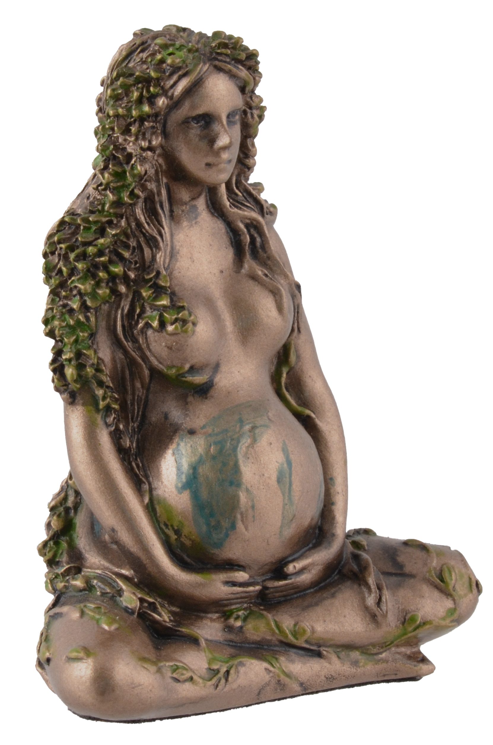 Erde. Lebens by Griechische bronziert, Mutter 5x3x6cm des Gaia direct LxBxH: Gmbh Veronese, Vogler Dekofigur Hand Göttin von ca.