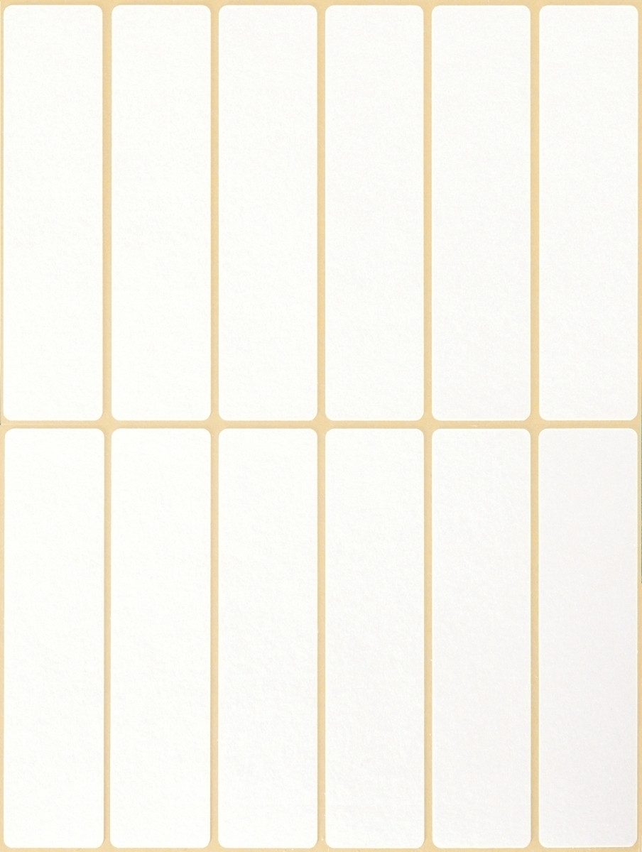 Etiketten Etiketten 76x19mm VE=324 Stück weiß