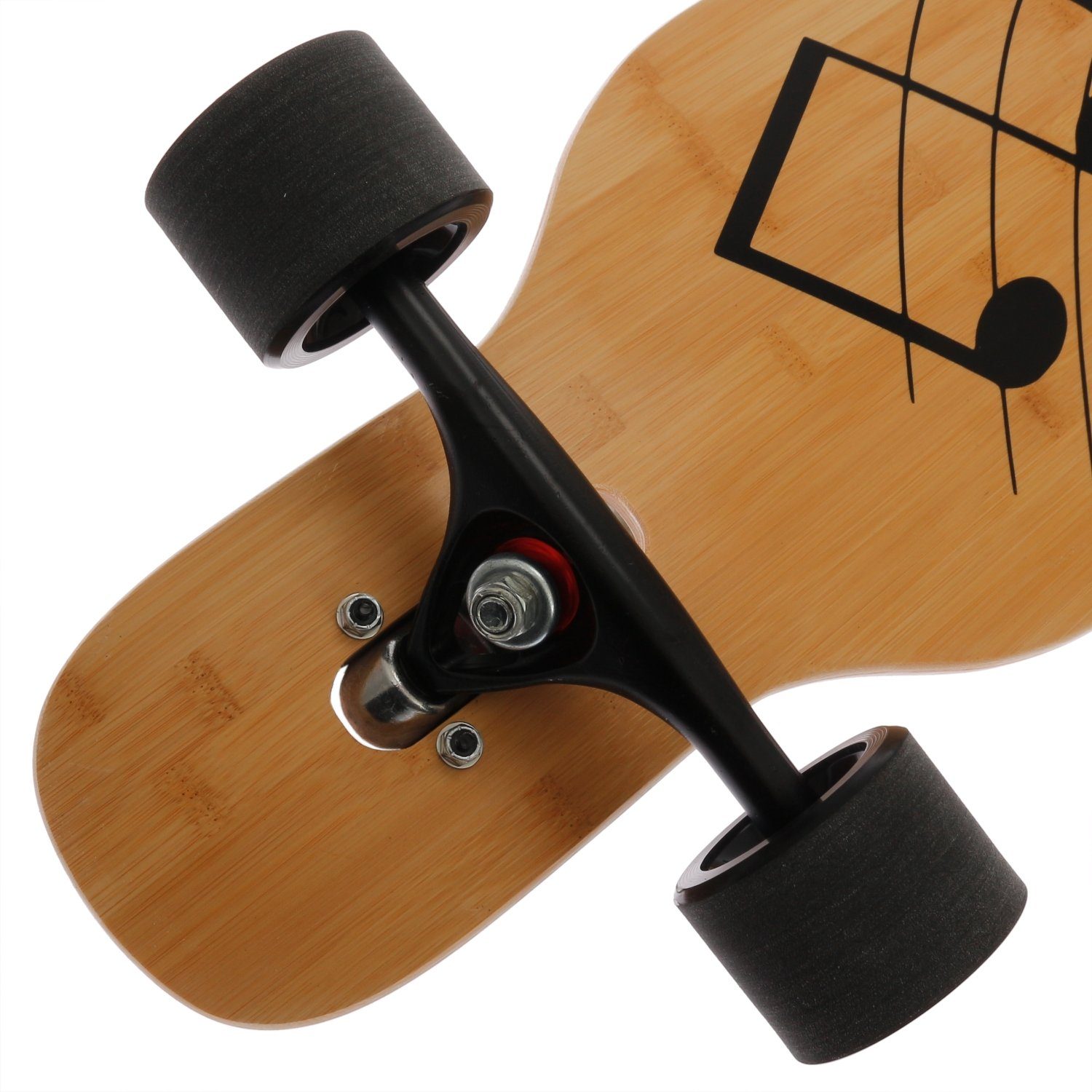 FunTomia Longboard Camber Ahornholz Longboard in 3 Flex Stufen + T-Tool, Camber Twin Tip