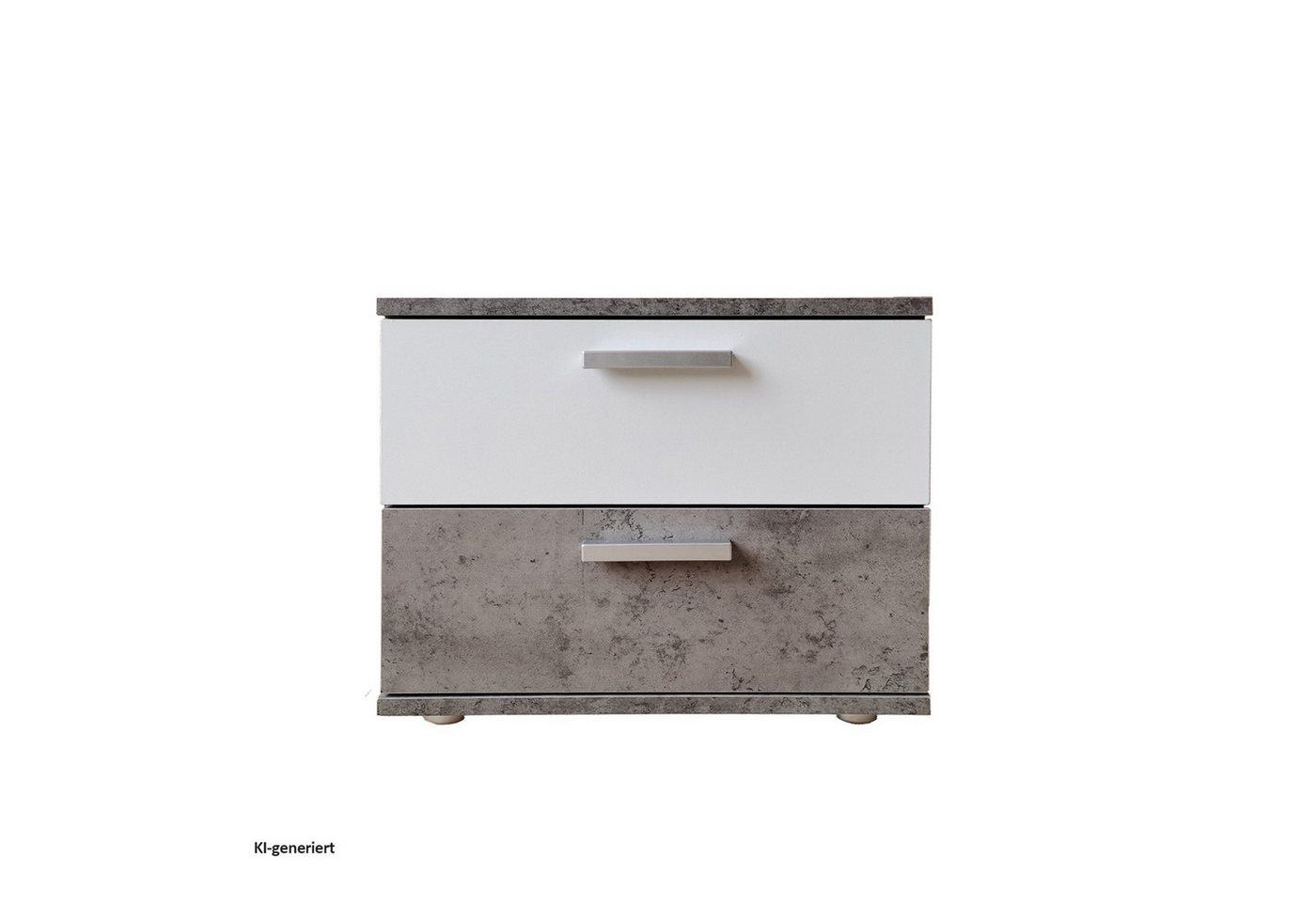 HTI-Line Nachtkommode Nachtschrank Nina mit zwei Schubladen (Stück, 1 St., 1 Nachtschrank), Nachttisch Nachtkommode Nachtkonsole