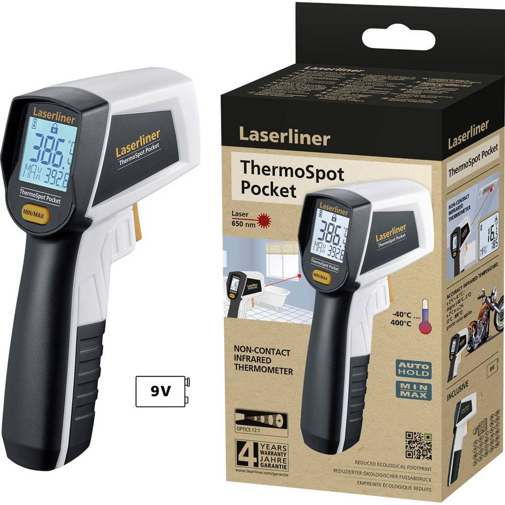 LASERLINER Infrarot-Thermometer ThermoSpot Pocket Infrarot-Thermometer 082.440E