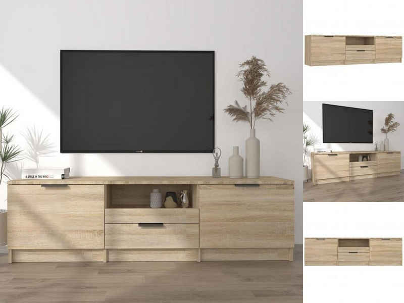 vidaXL TV-Schrank TV-Schrank Sonoma-Eiche 140x35x40 cm Holzwerkstoff Lowboard