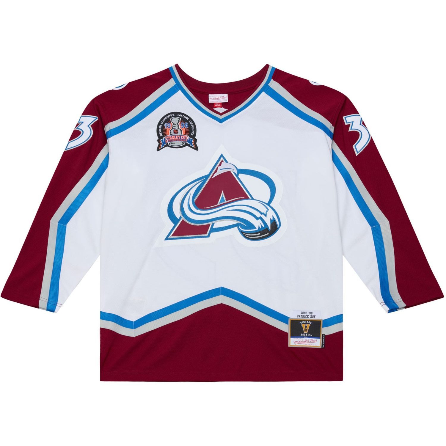 Mitchell & Ness Eishockeytrikot Patrick Roy 1995 Colorado Avalanche NHL Jersey