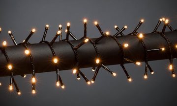 KONSTSMIDE LED-Lichterkette Büschellichterkette Cluster, Weihnachtsdeko, mit 200 bernsteinfarbenen Dioden