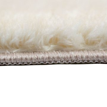 Teppich Teppich Shaggy Flokati in beige, TeppichHome24, rechteckig, Höhe: 18 mm