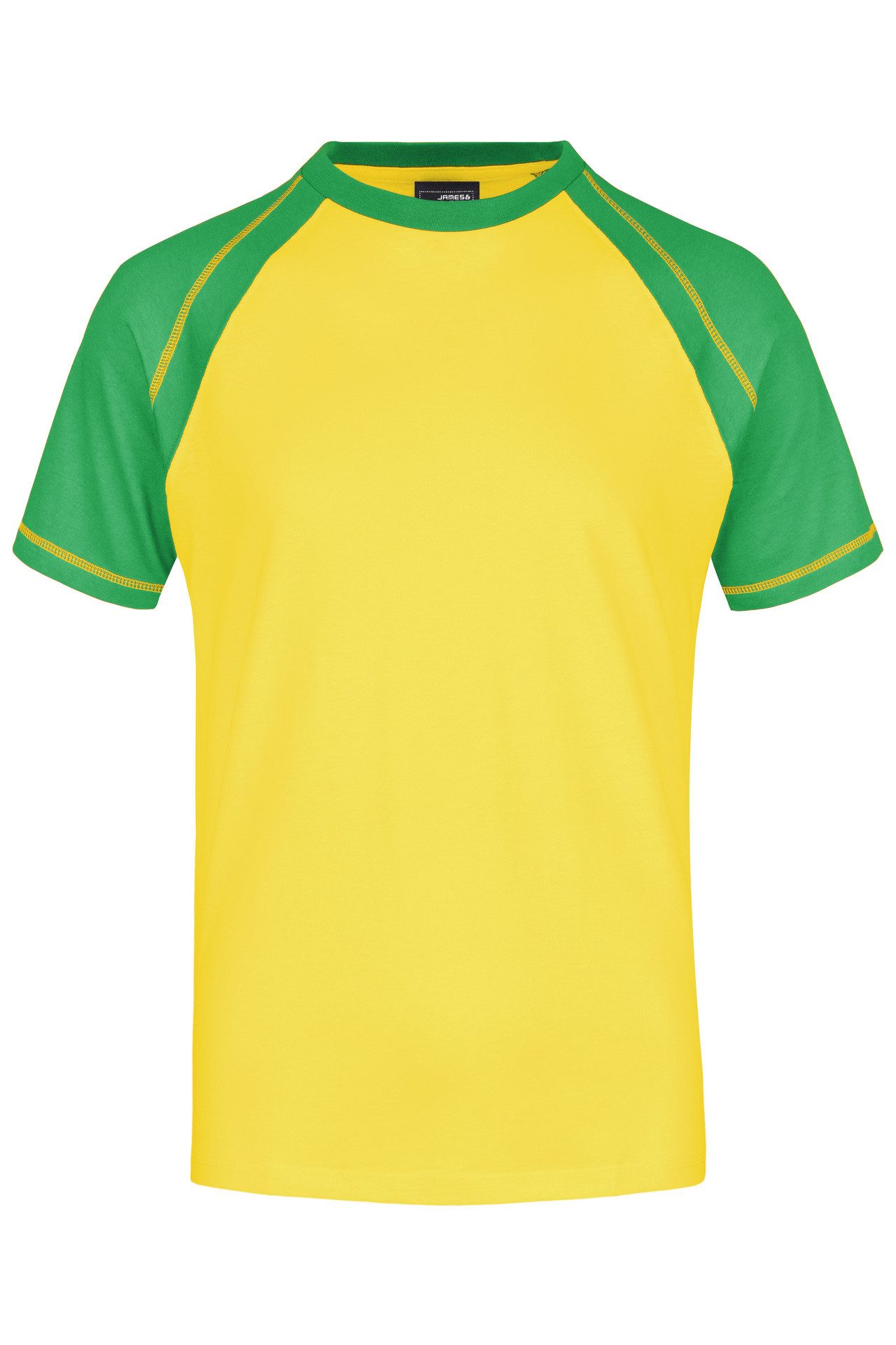 James & Nicholson T-Shirt 3er-Pack Sportliches Herren T-Shirt mit Raglanärmeln JN010 (Spar-Set, 3er-Pack) Hochwertiger Single Jersey