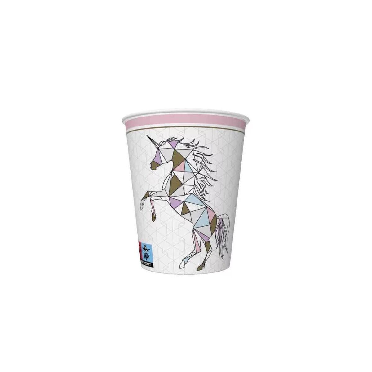 Disney Trinkflasche Einhorn Graphic Wild Pappbecher 8 Stk 250 ml
