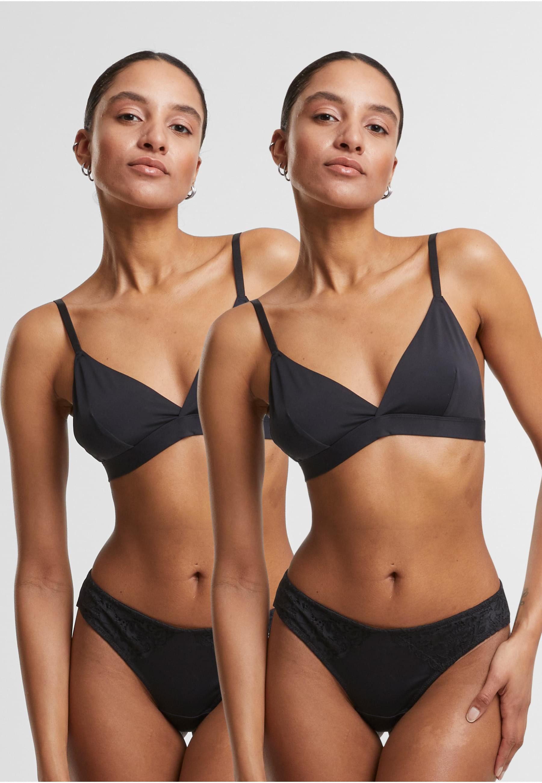 URBAN CLASSICS Panty Urban Classics Ladies Lace Tanga 2-Pack