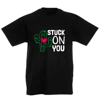 G-graphics T-Shirt Stuck on you Kinder T-Shirt, mit Spruch / Sprüche / Print / Aufdruck