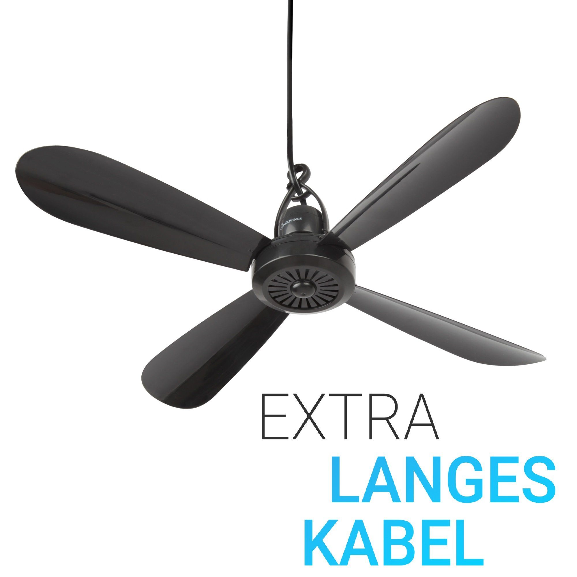 Bestlivings Deckenventilator Deckenlüfter mit Stecker und Schalter, Ventila günstig online kaufen