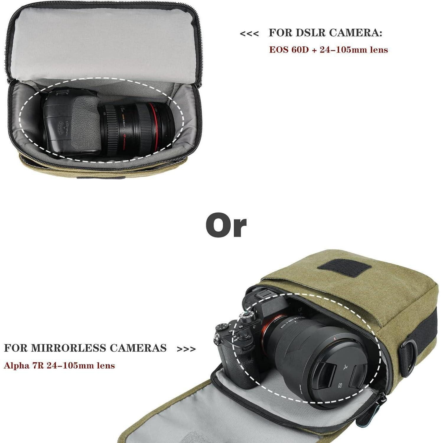 LuxusKollektion Kameratasche Kameratasche SLR spiegellos Umhängetasche Fotografie wasserdichte