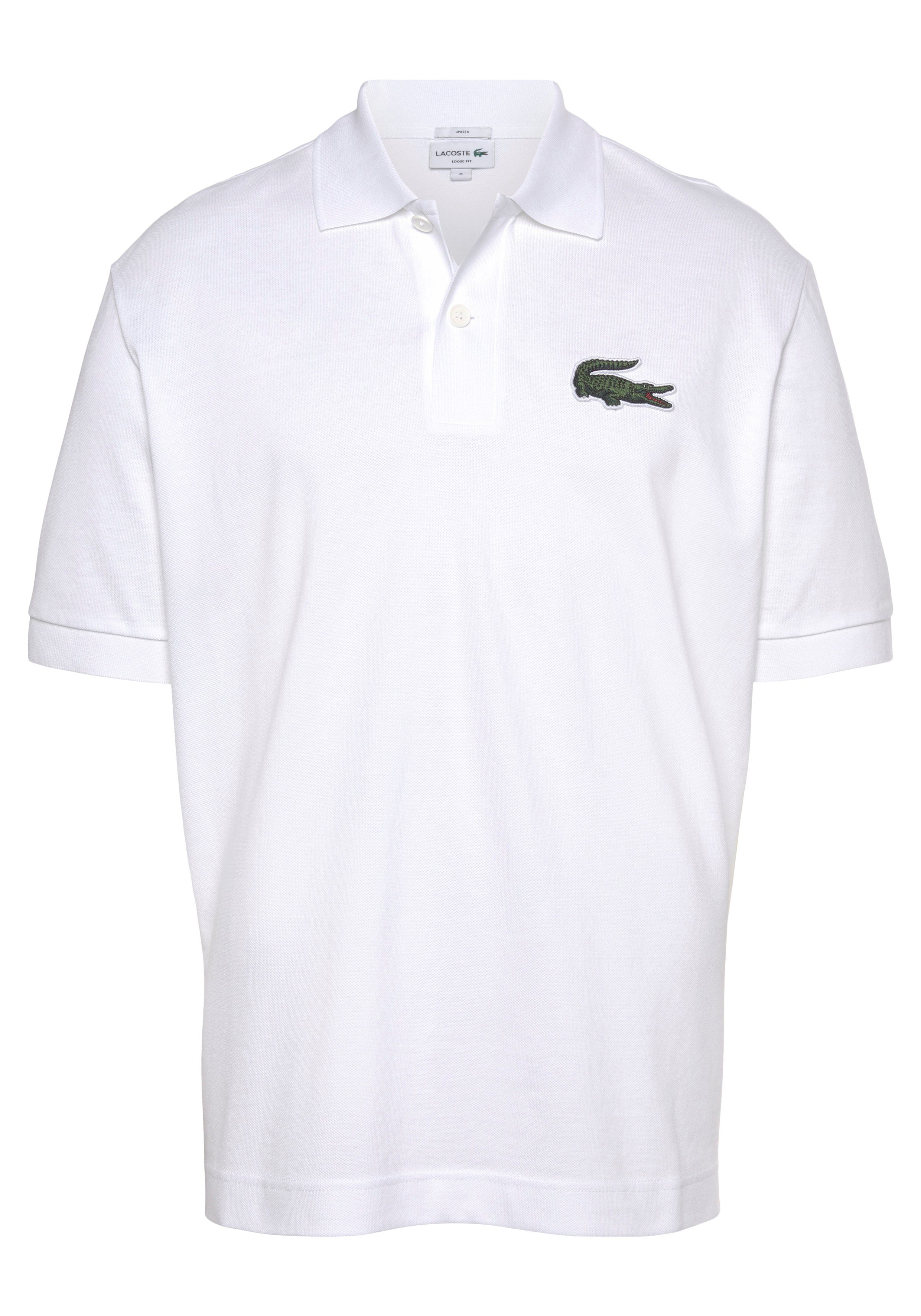 POLO weiß mit Lacoste Poloshirt Polokragen