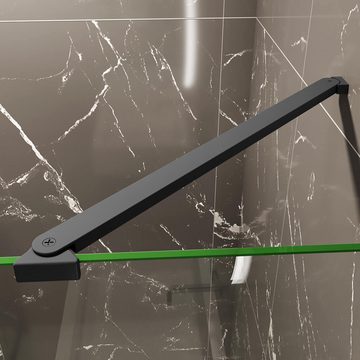 duschspa Duschwand ESG Glaswand + Flipper-Panel Duschtrennwand Walk in Dusche, Einscheibensicherheitsglas, Sicherheitsglas, (Set), Glas, Nano Glas