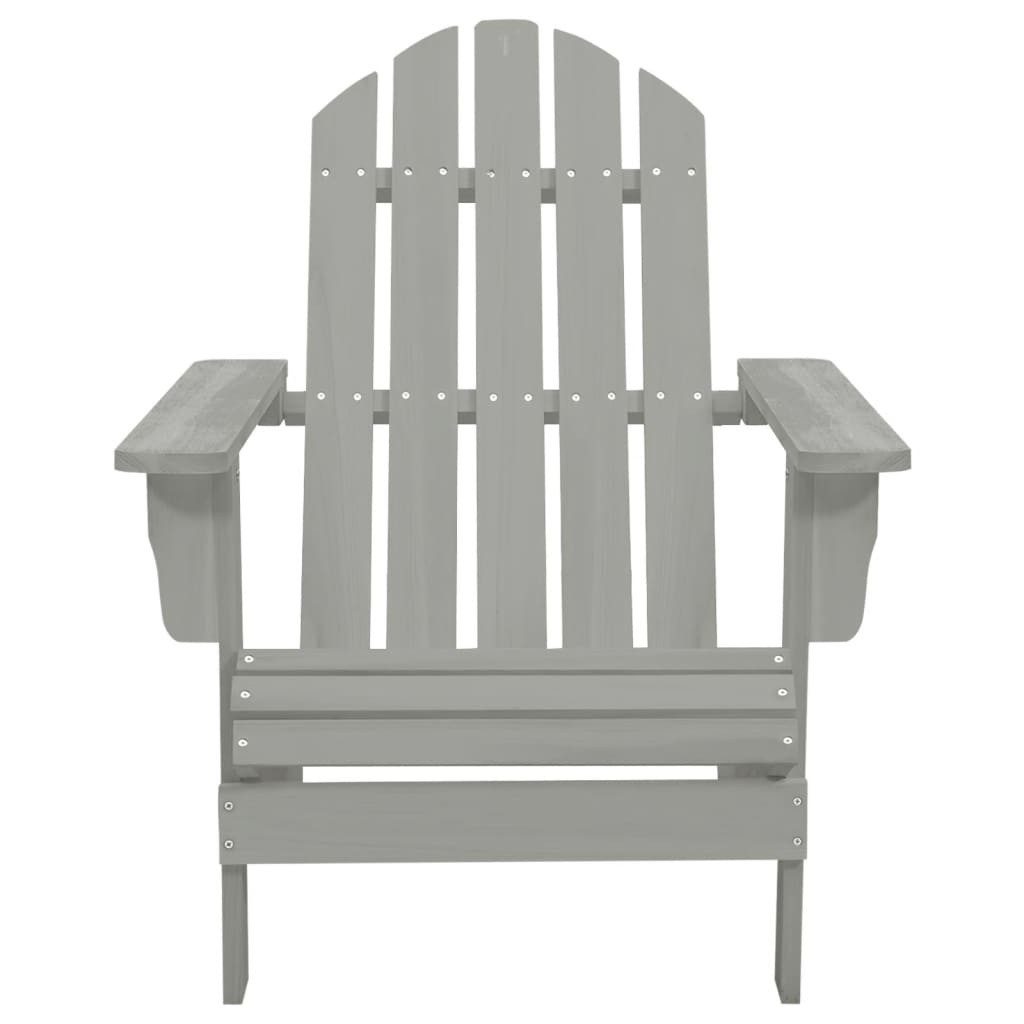 vidaXL Gartenstuhl Gartenstuhl Holz Grau (1 günstig online kaufen