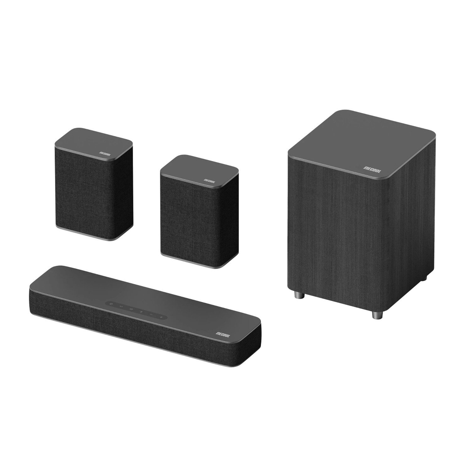 MECOOL KS3 UHD OTT Soundbar mit Subwoofer und 2 Lautsprechern Soundbar (Betriebssystem: Android TV)
