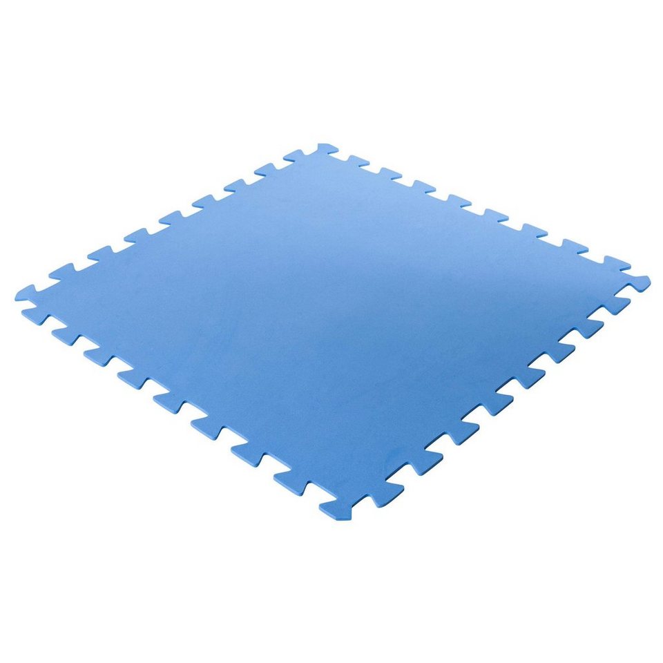 SUMMER FUN Bodenschutzmatte Bodenschutzmatten, blau, 500x500x4mm (8 Stück  im S, Komplett-Set