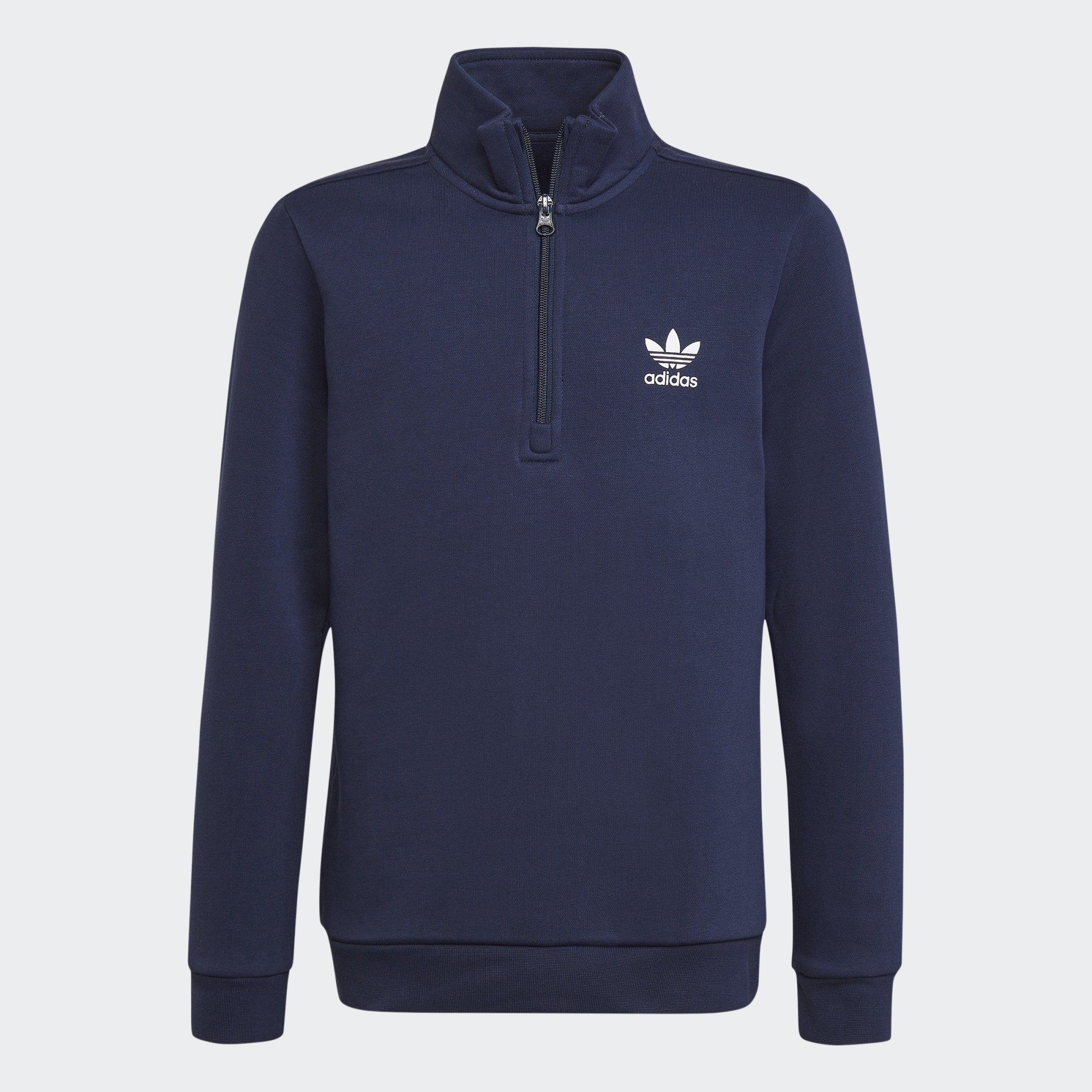 adidas Originals Langarmshirt ADICOLOR HALF-ZIP SWEATSHIRT Night Indigo