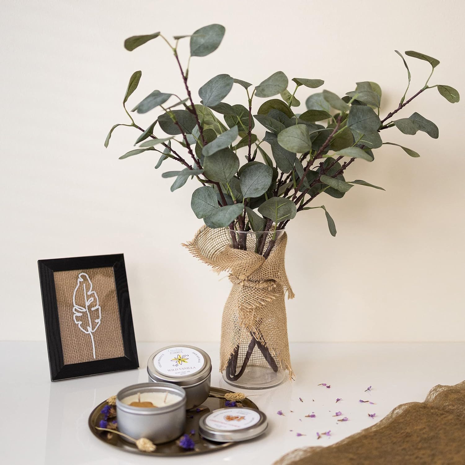 Creative Deco Bastelnaturmaterial Juteband Jute Tischläufer 10 m, Nähte an günstig online kaufen