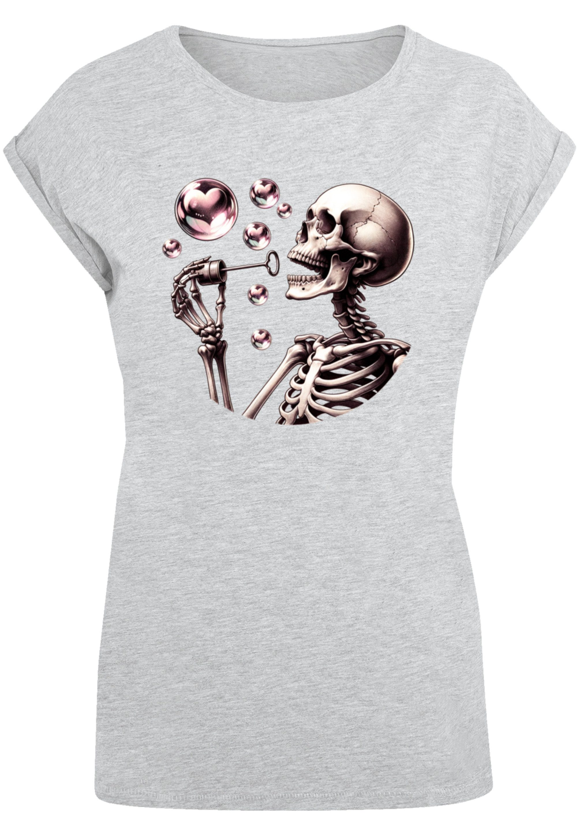 F4NT4STIC T-Shirt Niedliches Goth Skelett Herz günstig online kaufen