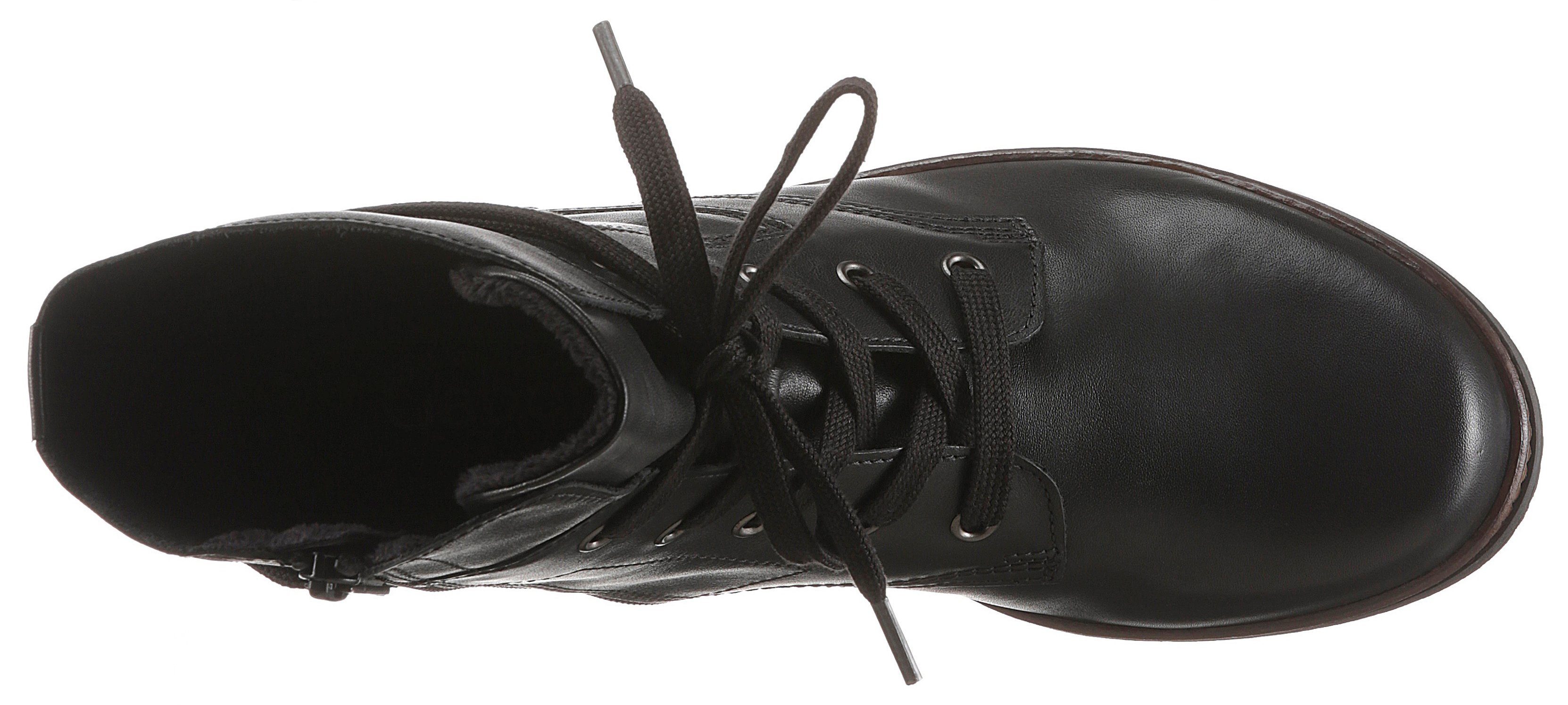 Gabor Schnürstiefelette, Schnürboots, Businessschuh mit Blockabsatz
