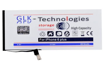 GLK-Technologies Verbesserter Ersatz Akku für Apple iPhone 6 Plus kompatibel mit APN A1522 A1524 A1593 Smartphone-Akku 2915 mAh (3,8 V)