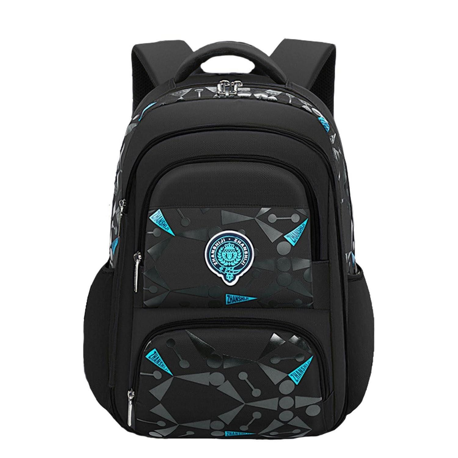 LuxusKollektion Schulrucksack Schulrucksack Jungen Kinder Teens Schwarz 46x30x17cm
