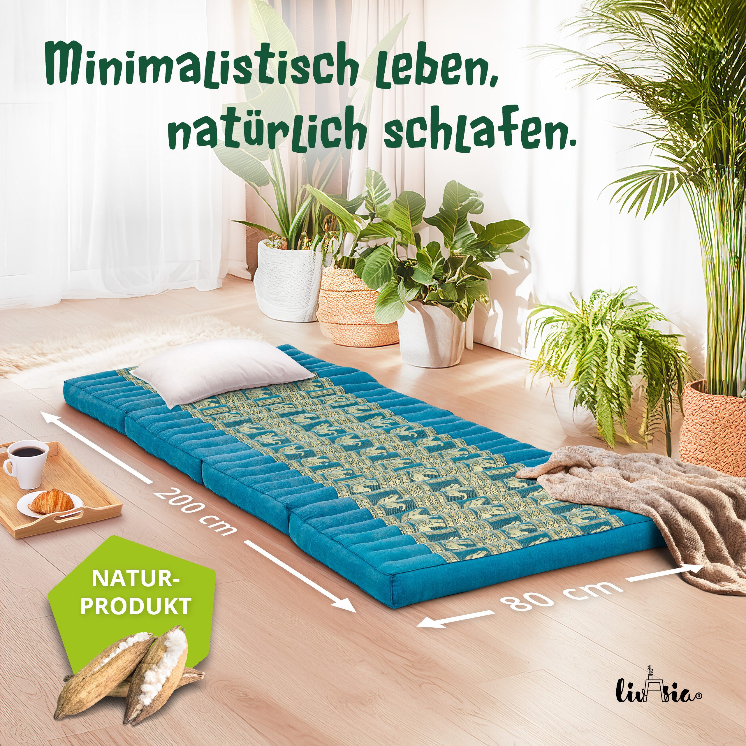 Klappmatratze Klappmatratze 80 cm (Deluxe) vegan und günstig online kaufen