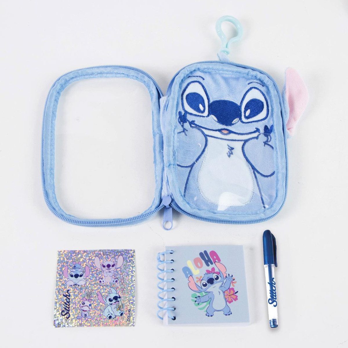 Lilo & Stitch Federmäppchen Schreibwaren Geschenkset Kompakt Kinder Schule Geburtstag, (3-tlg)
