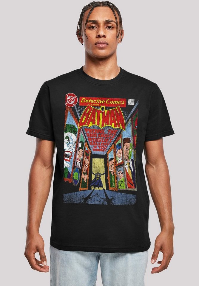 F4NT4STIC T-Shirt DC Comics Batman Rogues Gallery Cover Print, Rippbündchen  am Hals und Doppelnähte am Saum