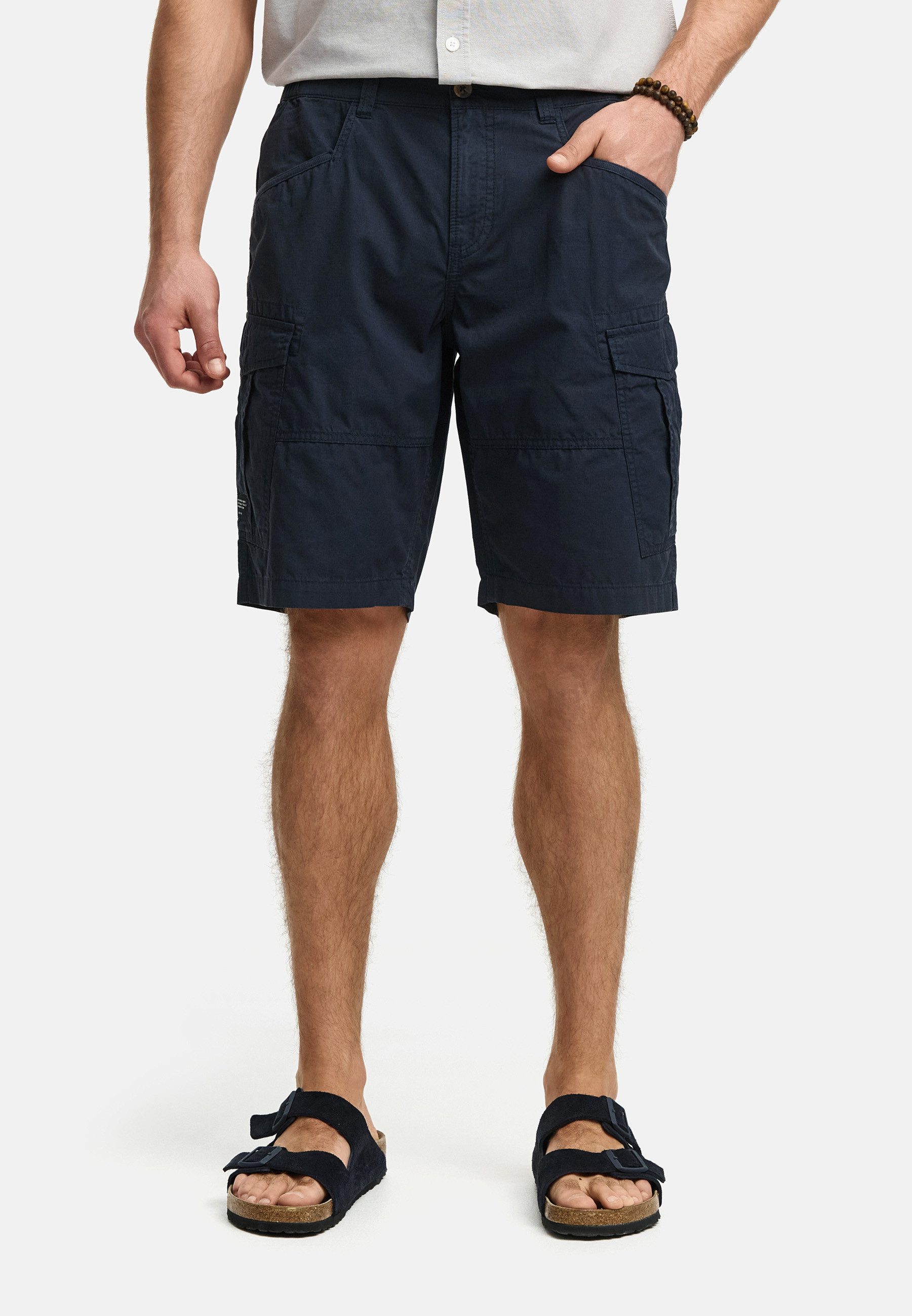 Indicode Cargoshorts INDreier mit elastischen Seiteneinsätzen günstig online kaufen
