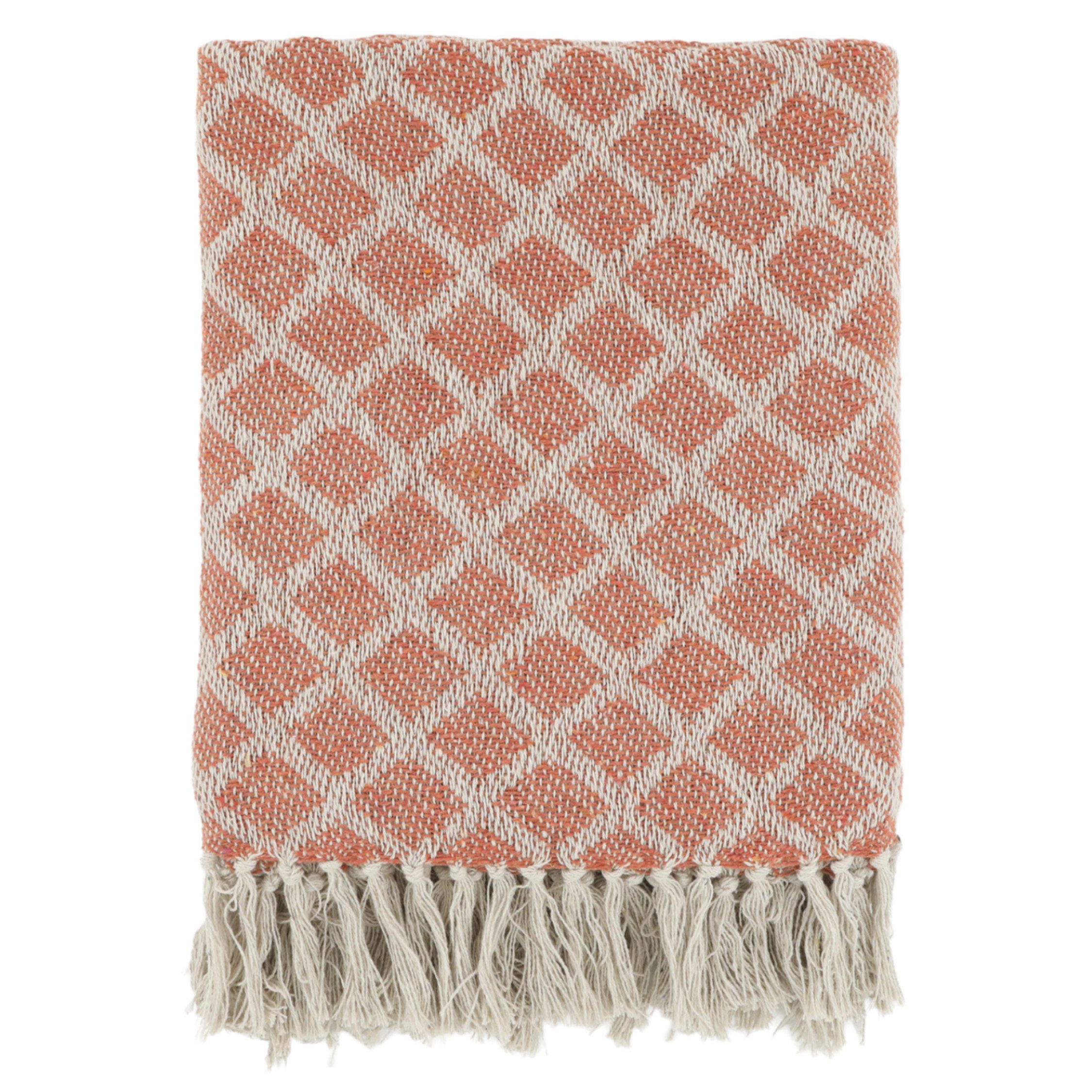 Plaid Chic Antique Aix Plaid Terracotta, Chic Antique