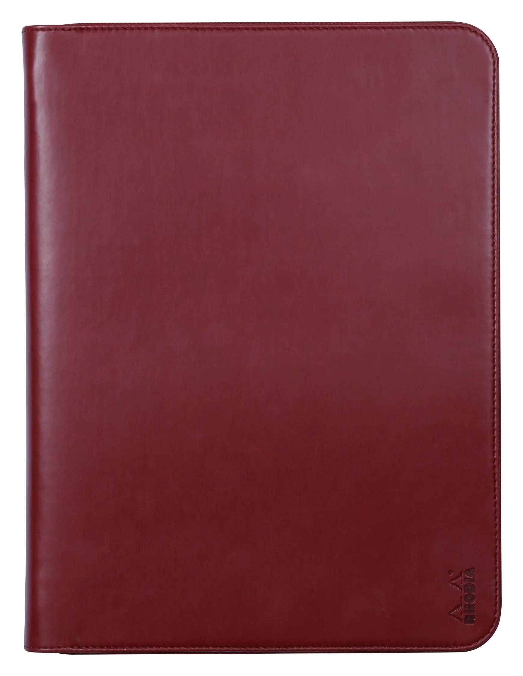 EXACOMPTA Aktentasche Konferenzmappe, großes Modell 25,5x34 cm, für Block A4 Weinrot 168123C, Rhodia, Blöcke, Hefte und Notizbücher
