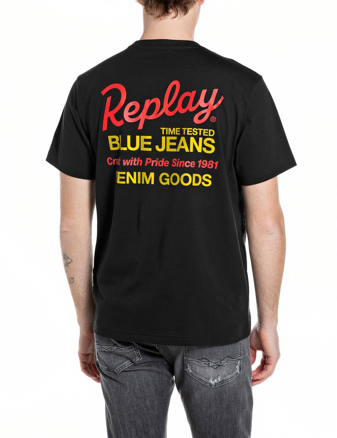 Replay T-Shirt aus reiner Baumwolle, mit Print – Bild 2 von 2