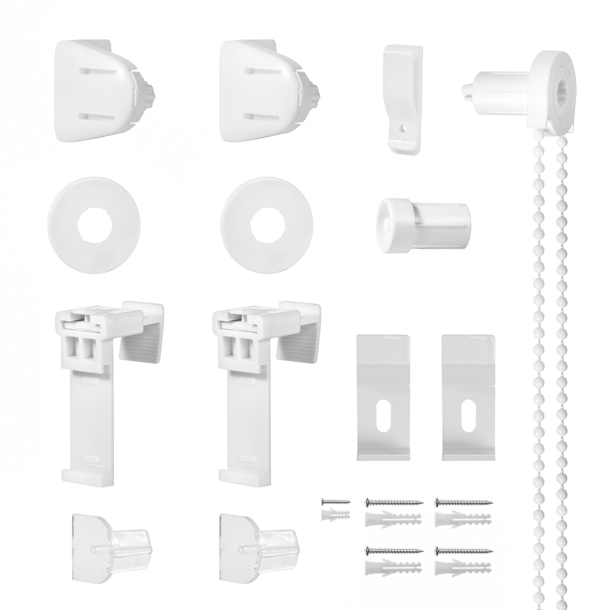 Doppelrollo Зажимные кронштейны und Zubehör, Roomy, Klemmbar, Anschraubbar, Klemmbar, Anschraubbar, Montage-Set Duo-Rollo Ersatzteilset