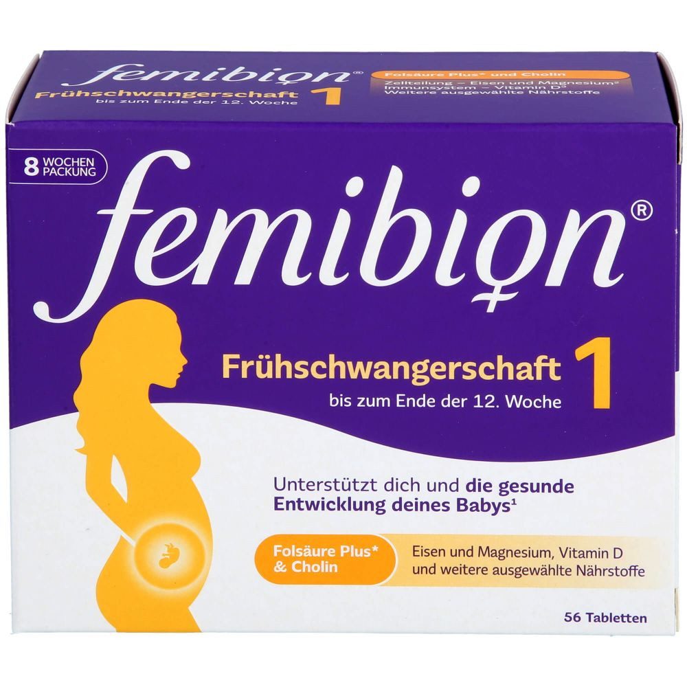 WICK Pharma - Zweigniederlassung der Procter & Gamble GmbH FEMIBION 1 Frühschwangerschaft Tabletten Tabletten, 56 St.