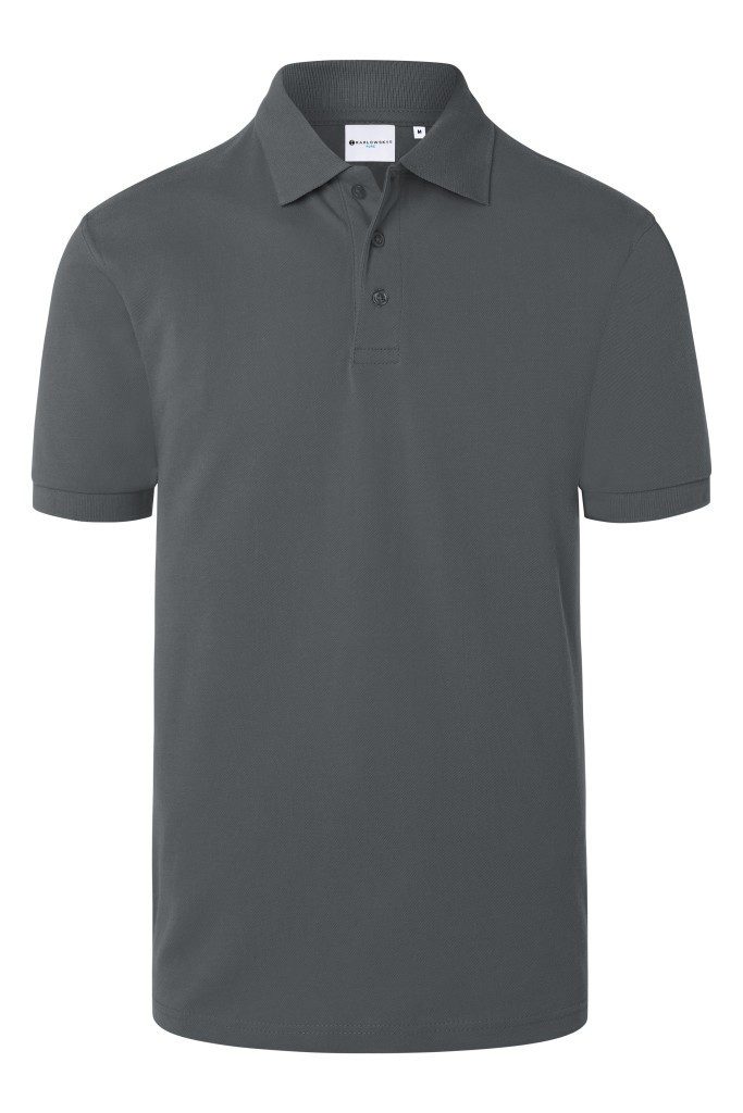 Karlowsky Fashion Poloshirt Karlowsky Herren Poloshirt BASIC Kurzarm Regular Fit-Anthrazit