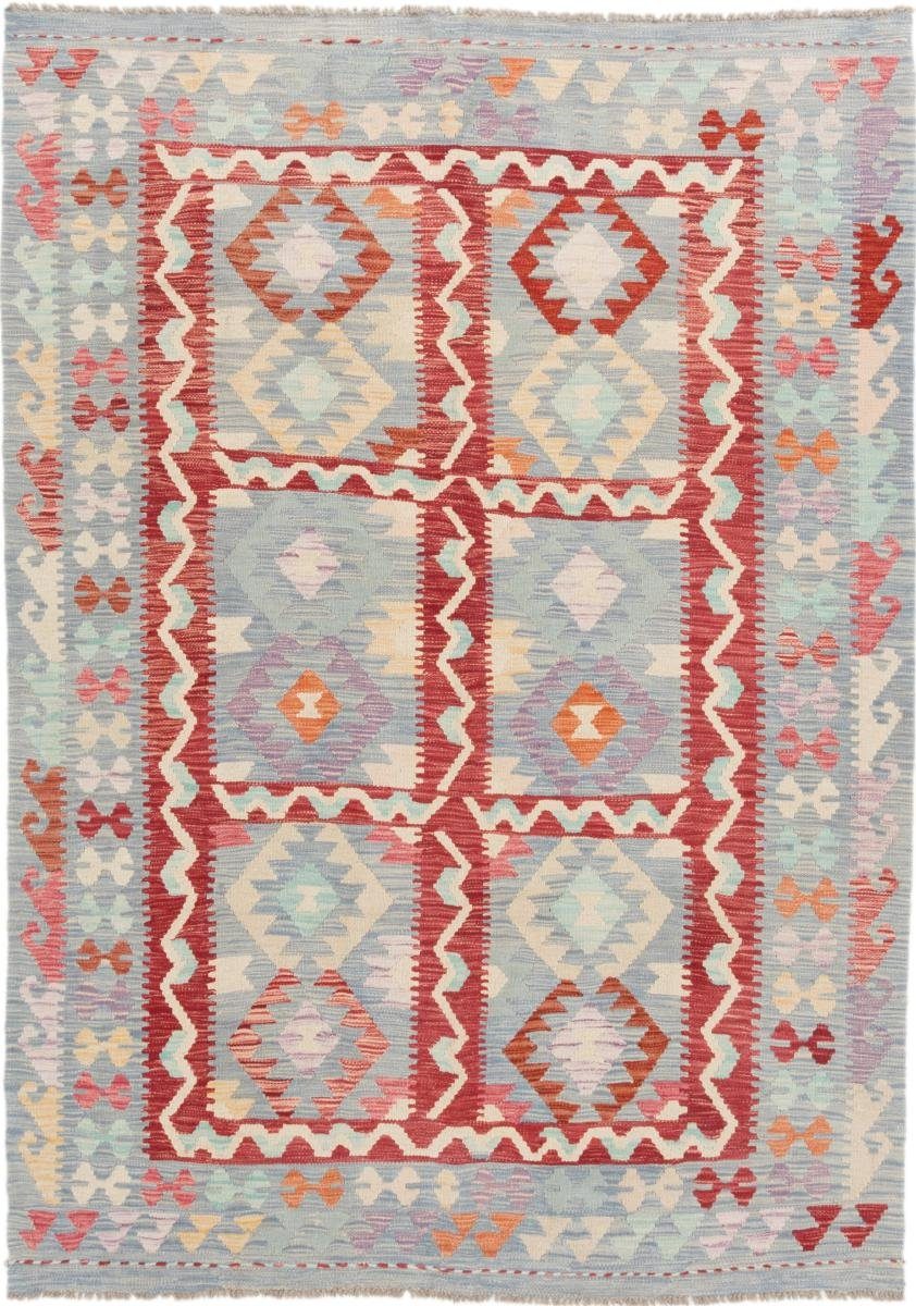 Orientteppich Kelim Afghan 174x243 Handgewebter Orientteppich, Nain Trading, rechteckig, Höhe: 3 mm