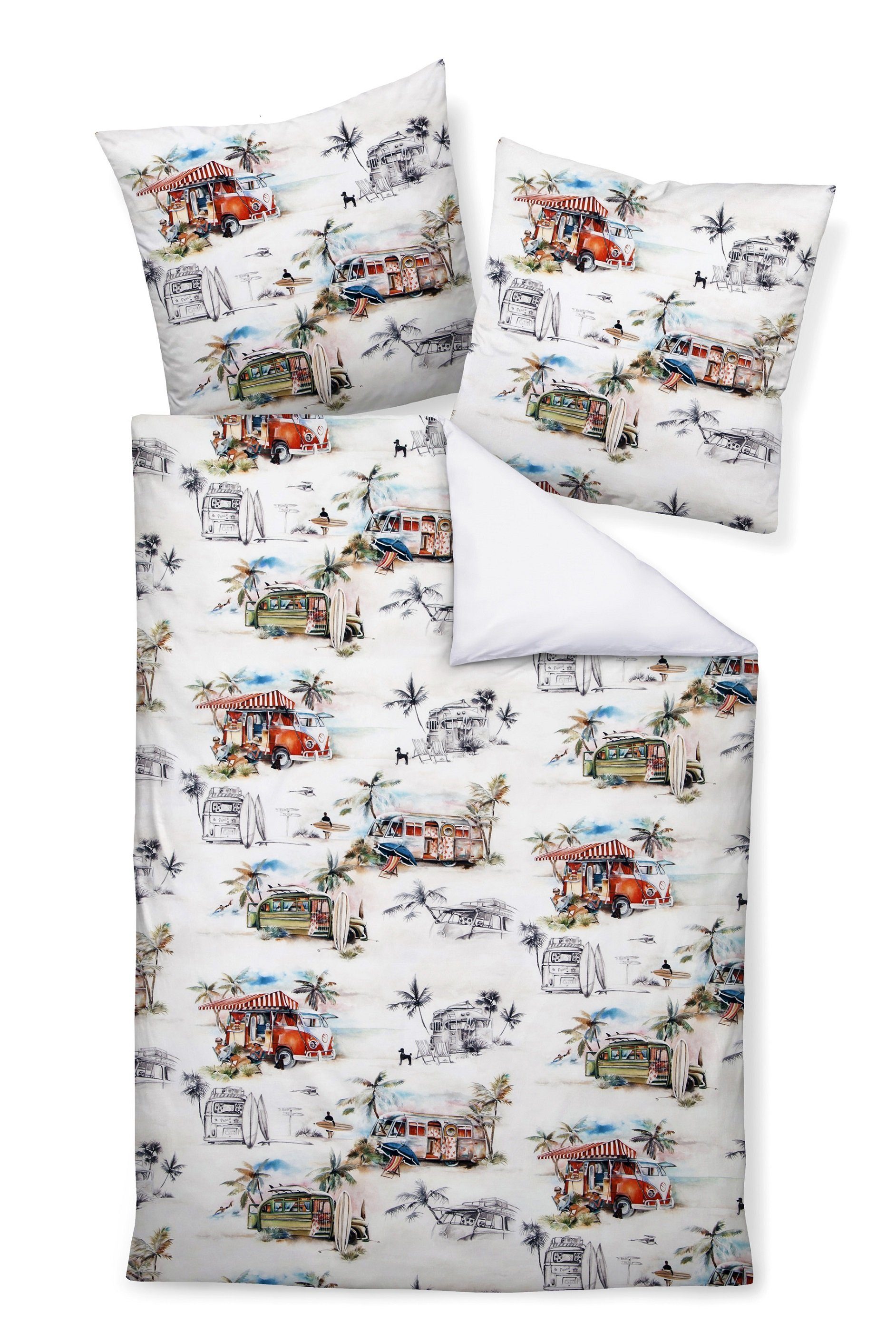 Janine Bettwäsche Mako-Baumwolle, Mako-Satin, 2 teilig, günstig online kaufen