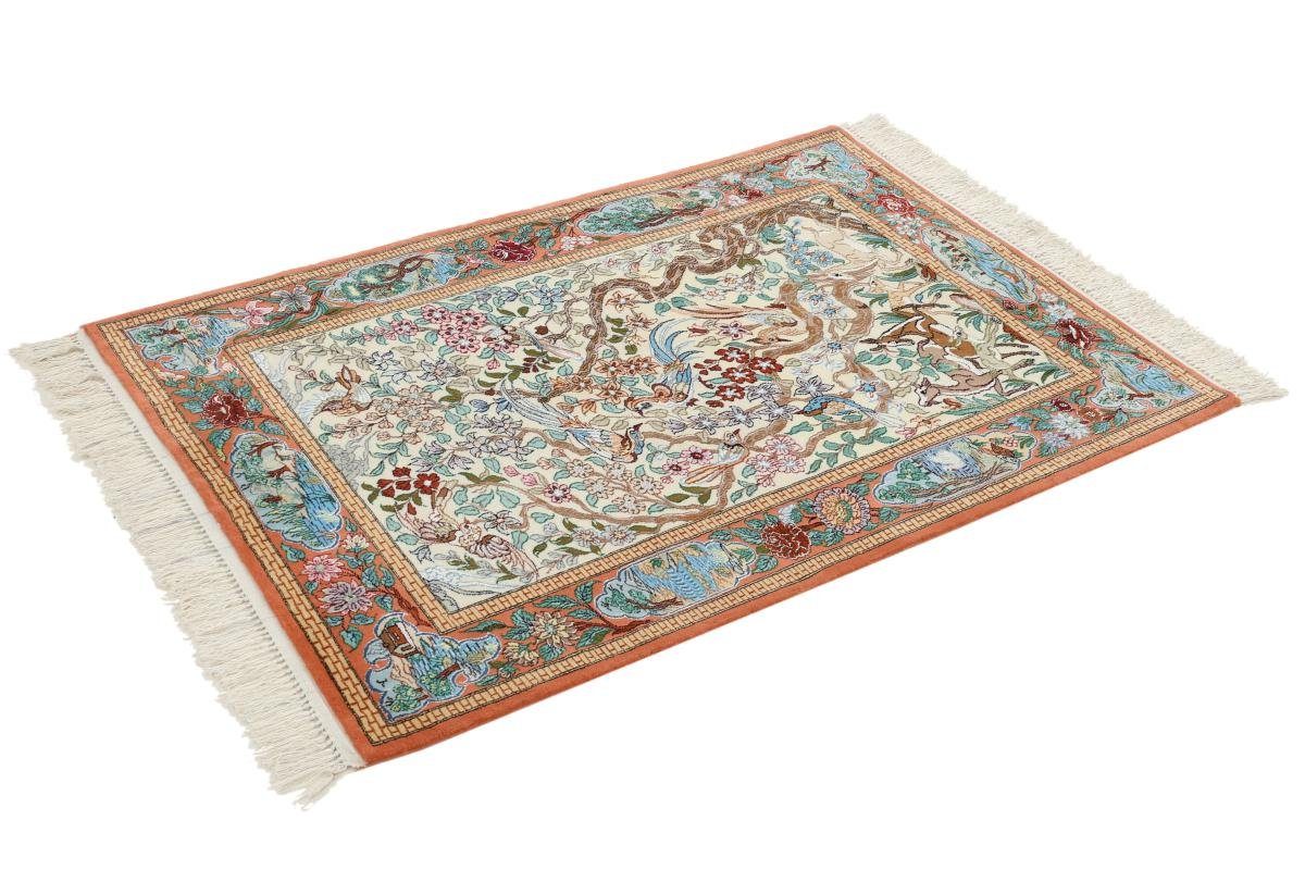 6 80x116 Nain Handgeknüpfter Orientteppich Seidenkette Trading, Orientteppich, mm Höhe: Isfahan rechteckig,